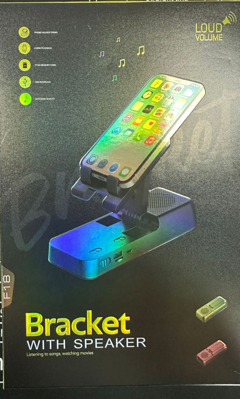 Desktop Blue Tooth Wireless Speaker with Adjustable Smartphone Tablet Stand