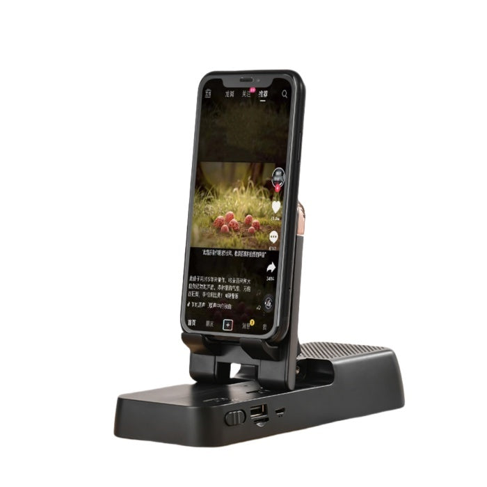 Desktop Blue Tooth Wireless Speaker with Adjustable Smartphone Tablet Stand