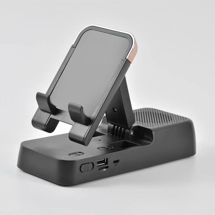 Desktop Blue Tooth Wireless Speaker with Adjustable Smartphone Tablet Stand