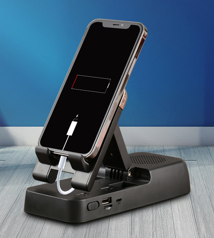 Desktop Blue Tooth Wireless Speaker with Adjustable Smartphone Tablet Stand